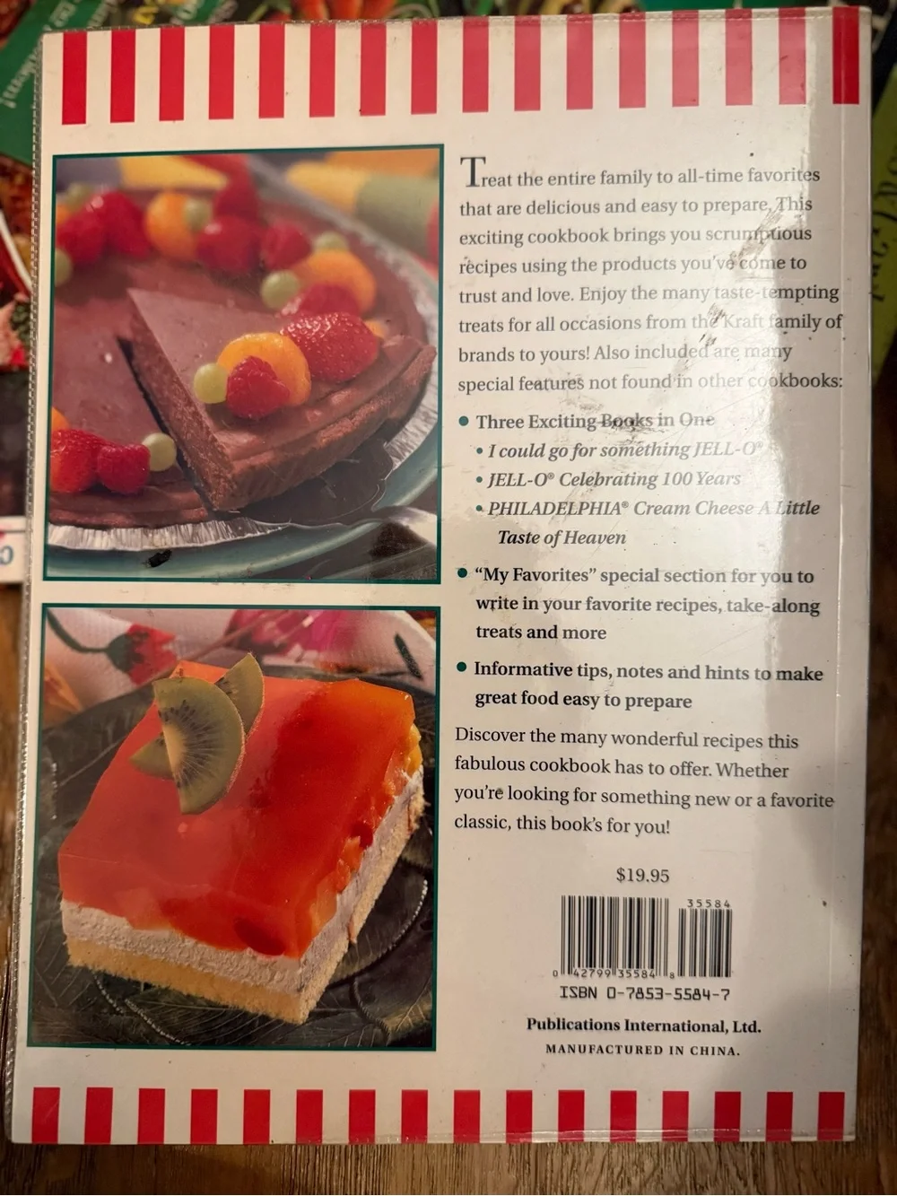 Jello Collection Cookbook - White with Red Accents